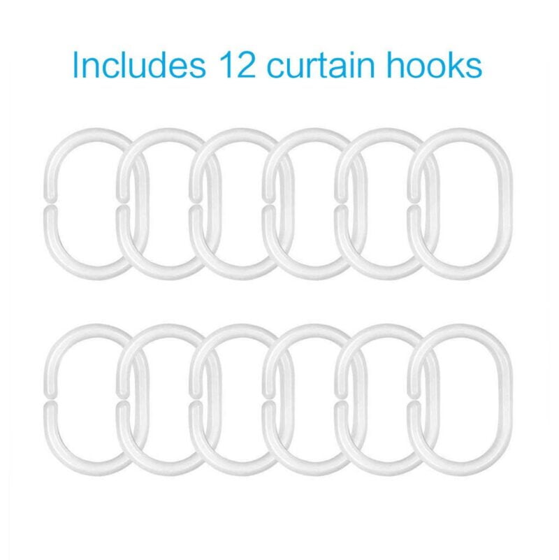 pink and grey shower curtain hooks