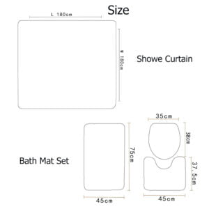 pink shower curtain sets sizes