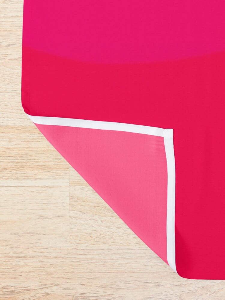 waterproof pink and orange shower curtain