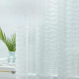 hookless clear shower curtain -