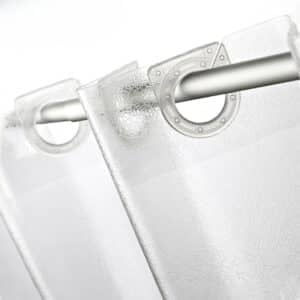 hookless clear shower curtain rodds